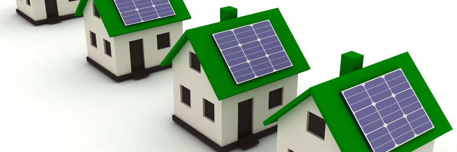 Gröna hustak med solceller